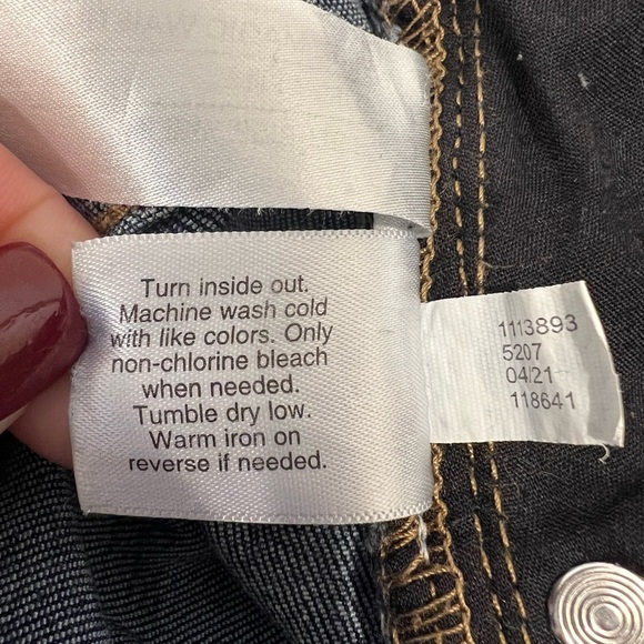 Lane Bryant Flex Magic Waistband High-Rise Skinny Jeans 18S Curvy Fit Dark Wash - Picture 5 of 5